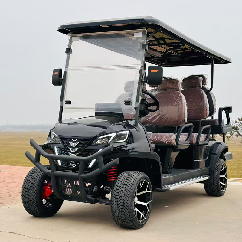Glinka Custom Manufacturer Wholesale 2+4 6 Seater Seat Hunting Lithium Electric Utility off Road Lifted Golf Cart for Sale