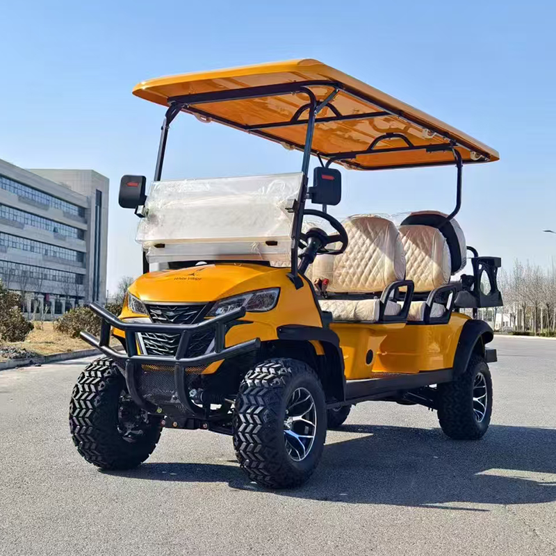 Glinka Custom Manufacturer Wholesale 2+4 6 Seater Seat Hunting Lithium Electric Utility off Road Lifted Golf Cart for Sale