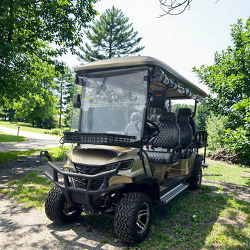 Yuexuan Camp Luxury 6 Seater off Road Electric Golf Carts Sightseeing Club Car 72v Lithium Battery Golf Buggy
