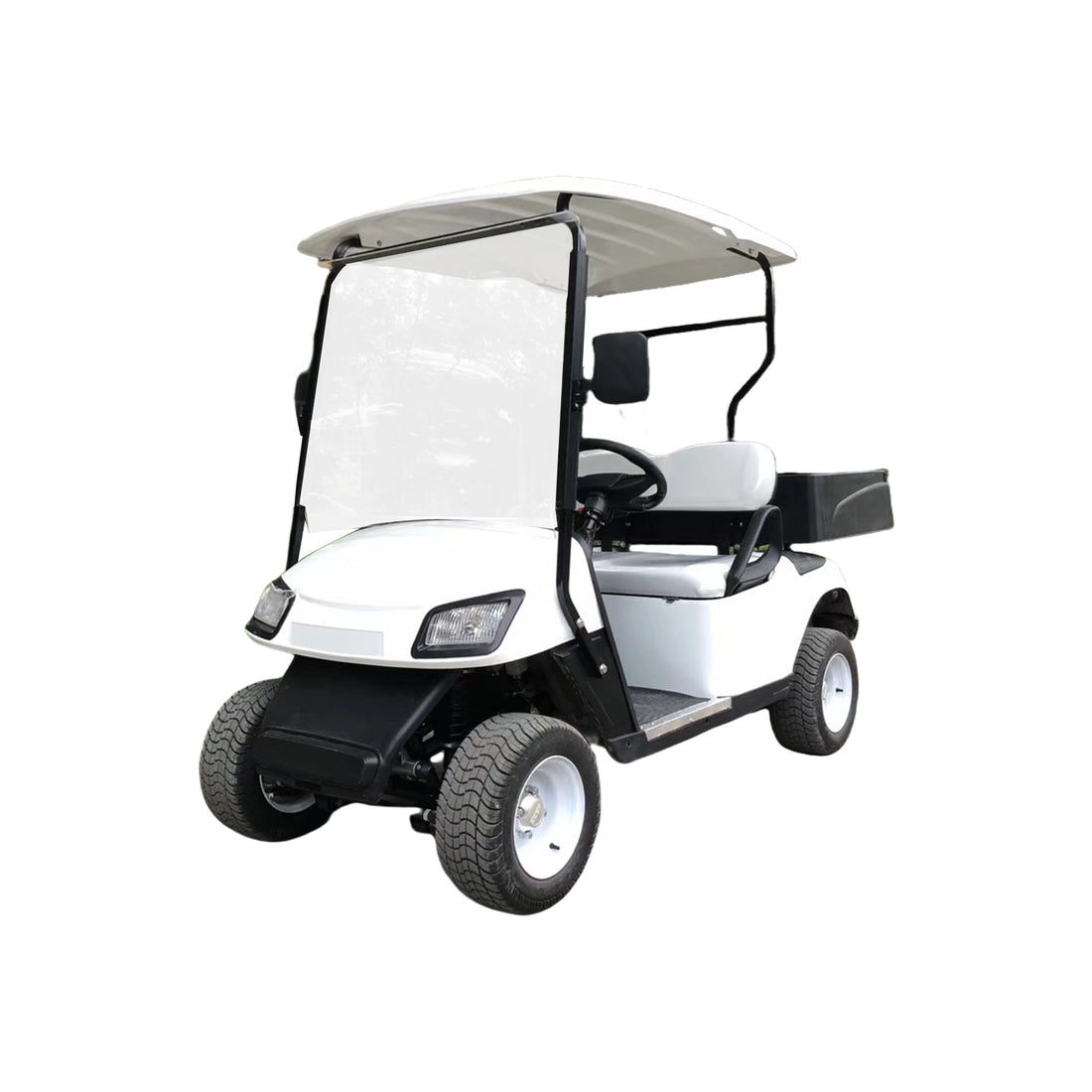 New Arrival Ce Approved Golf Utility Cart Electric Resort Style Buggy 2 Seater With Cargo Box Golf Cart