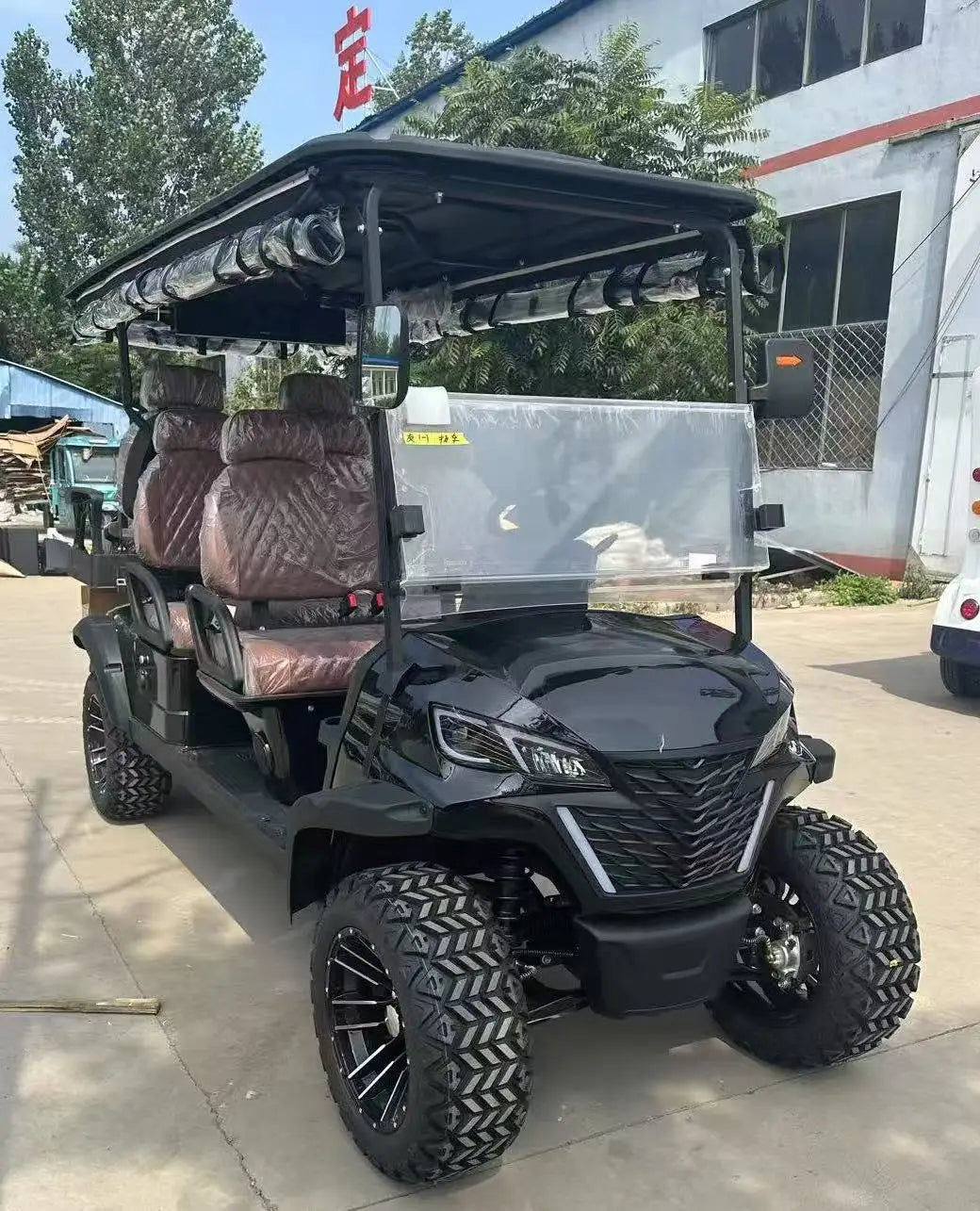 Hot Sale Yuexuan Latest Designed Eec Certified Electric 4+2 Seater Off-road Golf Cart