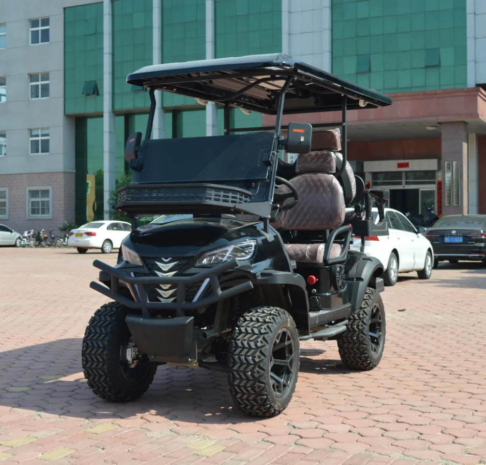 High-Power 4-Seater Electric Golf Cart 5KW AC Motor, 30% Gradeability, 90km  Range Suitable for Golf Courses Hotel Outside
