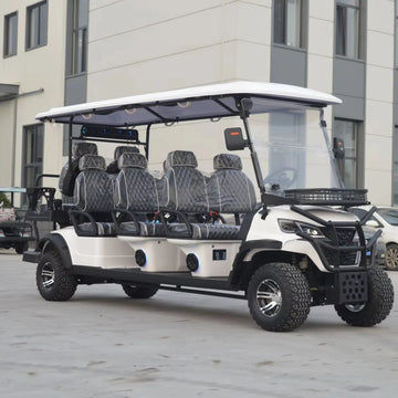 Luxury Design  8 Passenger Golf Cart  Street Legal Electric Sightseeing Golf Carts for Golf Courses Resorts