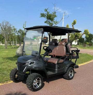 2+2 Seat Electric Golf Cart 4 Passenger Lithium Battery Street Legal OEM Customization