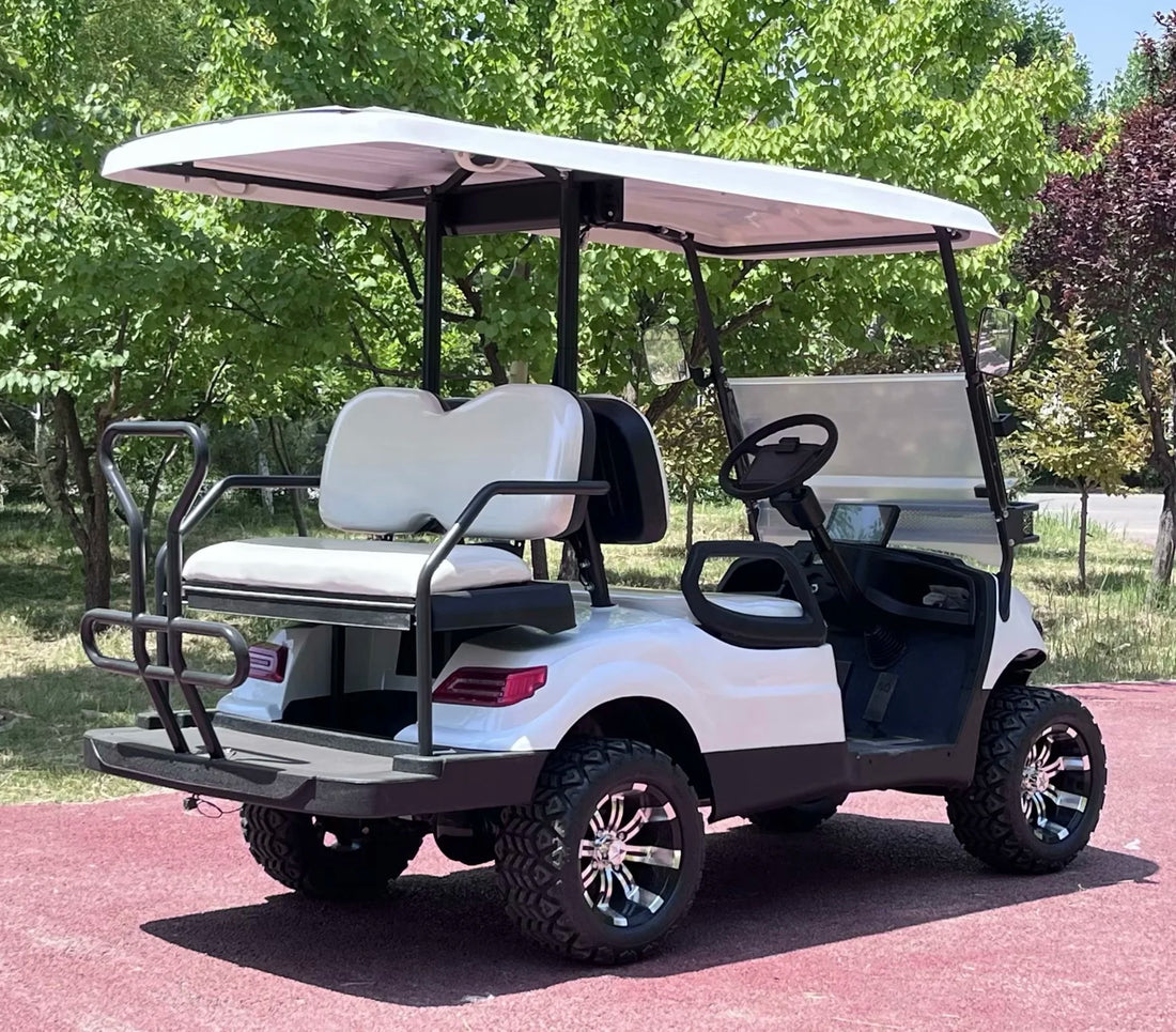 DOT Certified  Curtis Controller 5kw Motor Steel New Energy Vehicle 48V Lithium Battery 4-Seater Off-Road Electric Golf Cart