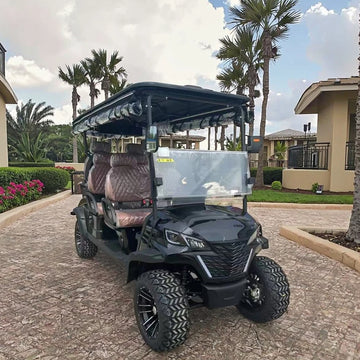 Yuexuan New Model Yamaha 6 Seater Golf Cart with 72V Lithium Battery Electric 6 Passenger Sightseeing Golf Cart CE Certificate