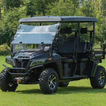 Side by Side Extended High Capacity 4WD With Differential Lock 400cc Engine Balance Shaft Drive Gasoline UTV