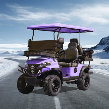 Electric Utility  Mini  4 Seater Forward Facing  48v/60v/72v Lithium Battery Golf Cart Purple Golf Buggies for Golf Course