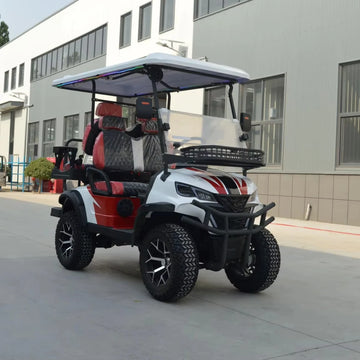 High Performance Off-road Electric Sightseeing 4 Seater Golf Cart with 72V Powerful Motor for Golf Courses Resort Transportation