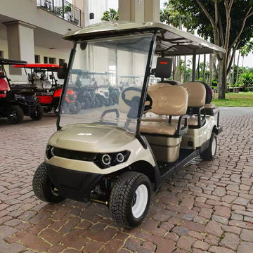 Yuexuan Hot Selling Electric Golf Cart 4kw Hunting Transport Carts Electric 4+2 6 Seats 6 Passenger Capacity Golf Carts