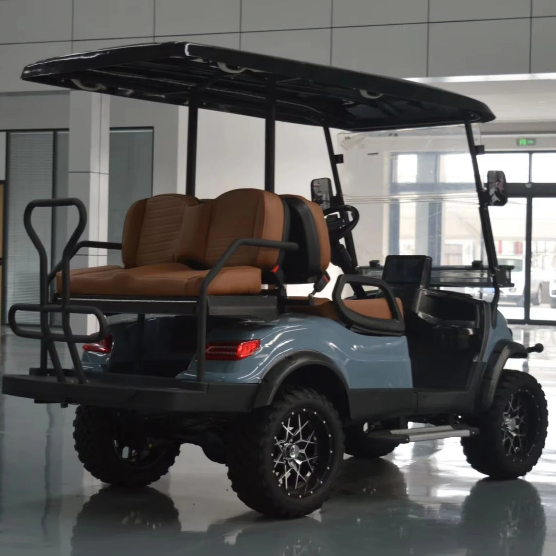 4-Seater Electric Sightseeing Golf Cart  Lithium Battery 48V  AC Motor  Electric Golf Cart for Resort Shuttle