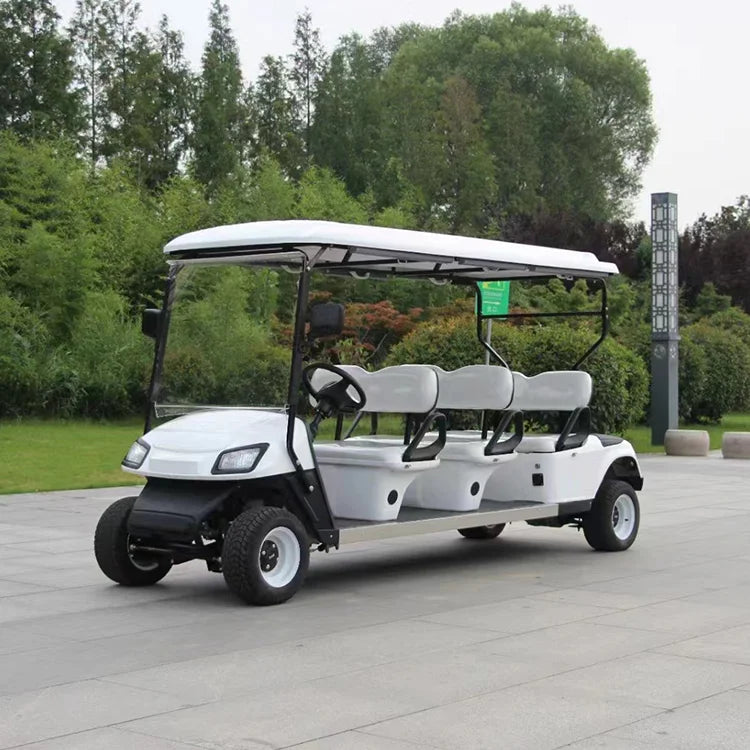 Best Price Luxury Electric 6-Seater Golf Cart 48V Lead-acid Battery Curtis Controller Steel Chassis Fast 30Km/h Mini Buggy China