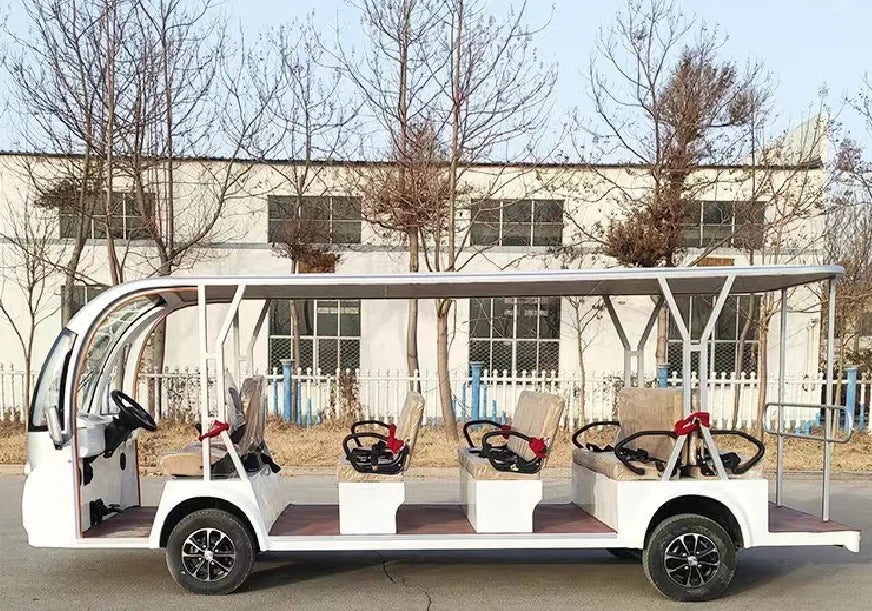 Cool Wind Summer Tourist Vehicle Electric Sightseeing Minibus for Resort/Scenic Spot