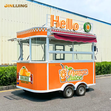 Custom Food Trucks Fully Equipped Mobile Kitchen Ice Cream Cart Bus Outdoor Street Hot Dog Fast Food Trailer