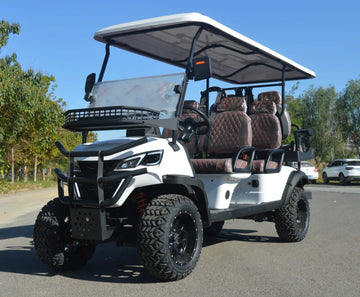 2025 New Model 6 Seater Lithium Strong Climbing Electric Golf Car with Adjustable Seats for Community Shuttle