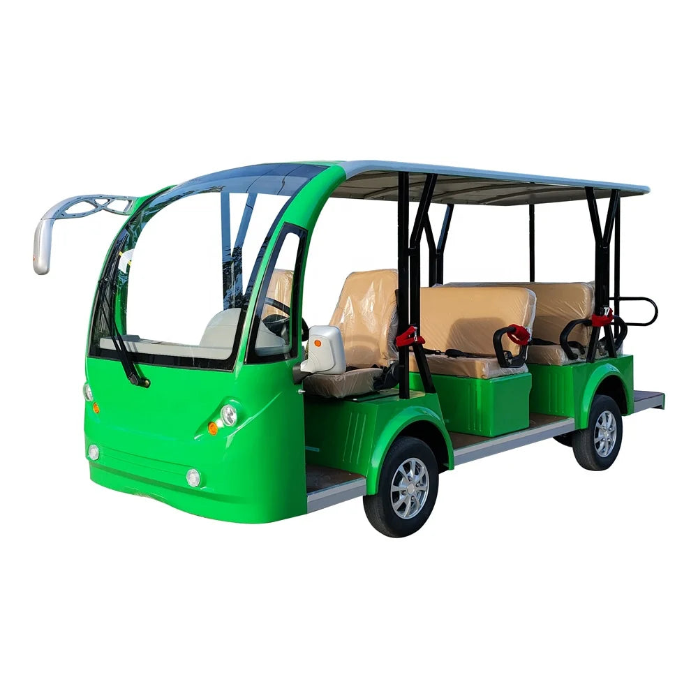 72V 4000W New Energy Long Endurance Mini Bus 14 Seats Electric Sightseeing Car