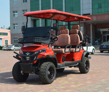 Hot Selling  6 Seater 72V Lithium Battery Golf Cart Equipped with Adjustable Seats  for Hotel Shuttle Services
