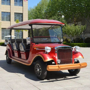 Electric 12 Seater Sightseeing Classic Car with High Performance Lithium Battery and Spacious Interior for Scenic Areas