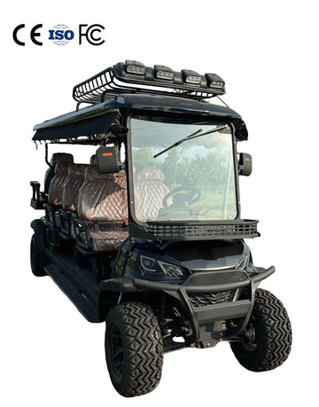 Cheap 8-seater Golf Cart With Reliable Battery with Roof Rack for Group Rides