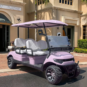 New Design 48V 5000W Motor Electric Golf Cart Pink with 4 Seats