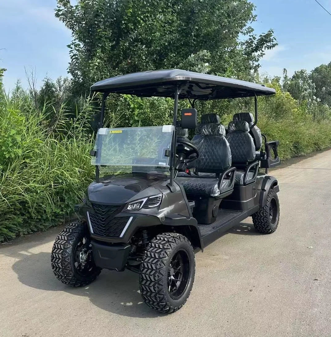 Ce Manufacturer Good Prices Electric Golf Car New Design 4 Wheel Dsic Brake 6 Seater Golf Carts With Lithium Battery