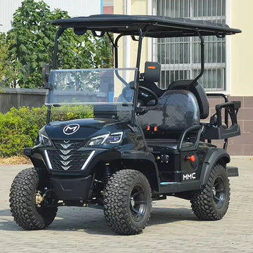 Electric Golf Cart Buggy 4 Seater Electric Unloading Flat Box Transfer Vehicle with Cargo Box for Airport Terminal Transfer