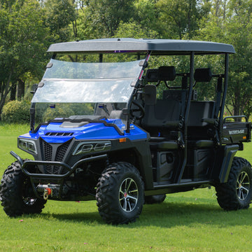 Extended 2nd Row Seating Side by Side  High Capacity 4WD With Differential Lock  400cc Engine Balance Shaft Drive Gasoline UTV