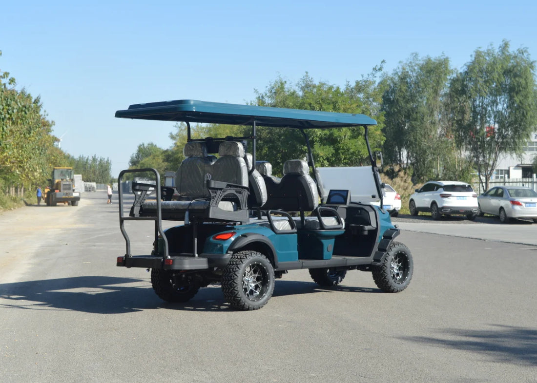 Customizable Colors Utility 6 Seat Electric  Golf Cart 60v Lithium  Battery Club Car for Tourist Attractions Supports OEM/ODM