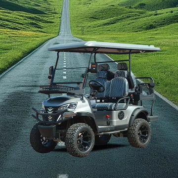 High Quality 60V Lithium Electric Utility 4 Seater Adjustable Seats Hunting Golf Cart for Hotel Reception