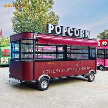 Commercial Street Fast Food Van Cart Coffee Pizza Snack Food Trucks Mobile Food Trailer Fully Equipped