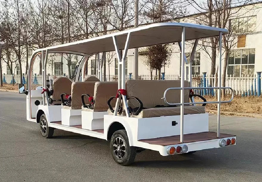Yuexuan Brand  72v 14 Person Mini Bus Tourism Cart Electric Sightseeing Bus