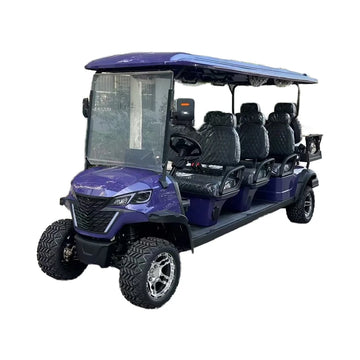 Yuexuan Steel Golf Carts With Curtis Controller 8 Seater Golf Cart