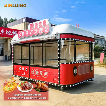 Factory Coffee Fast Food Van Snack Machines Street Mobile Food Truck Trailer Fully Equipped