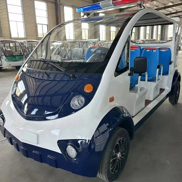 Certified CE 6-8 Person Battery Operated Electric 4-Wheel Patrol Car Highway Golf Cart Electric Sightseeing Bus & Car