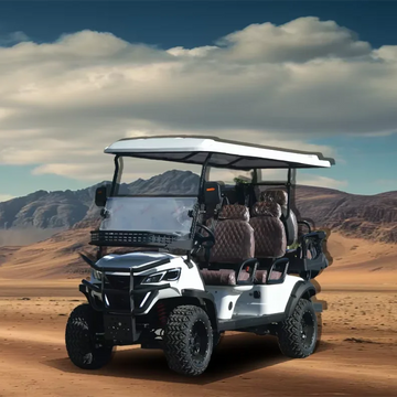 6 Passenger 60V Lithium Battery  Street Legal Electric Golf Cart with Bluetooth Connectivity for Daily Golf Course Use