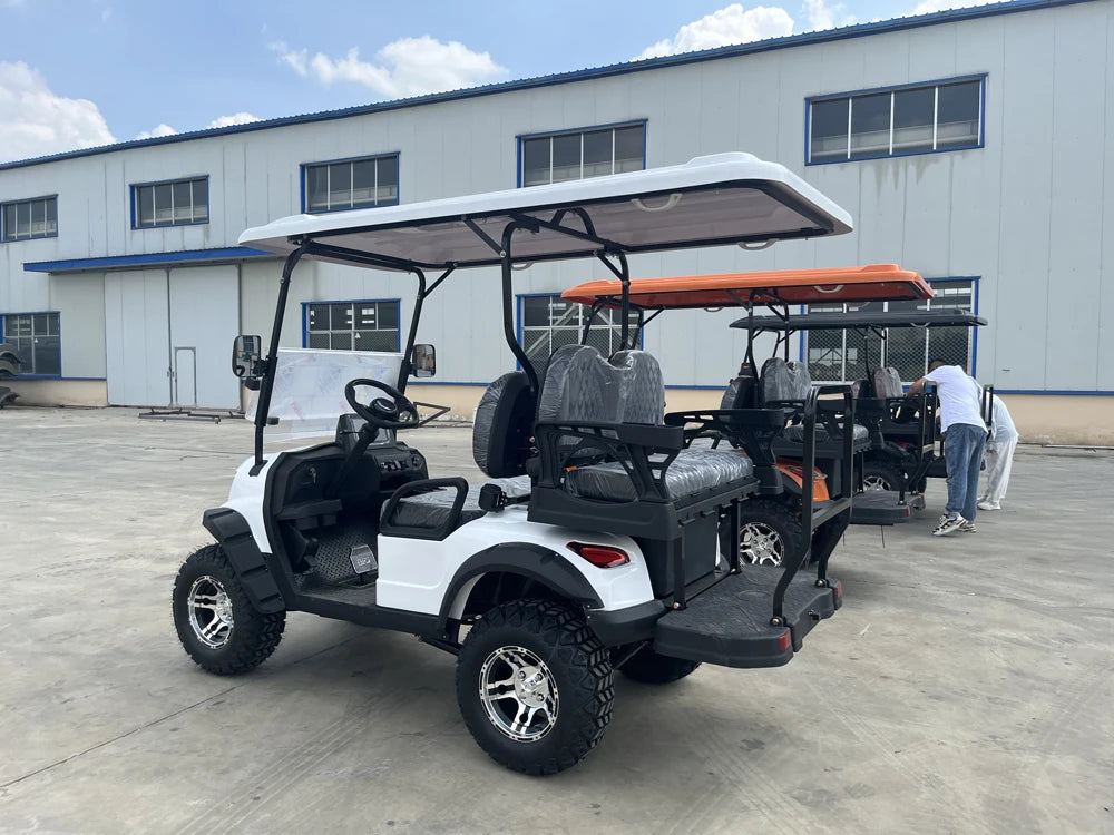 2024 Hot Sale 5KW Electric Golf Cart Farm Sport Off-Road 4 Seat & 6 Seater Cheap Sport for Sale with 48v Battery Voltage