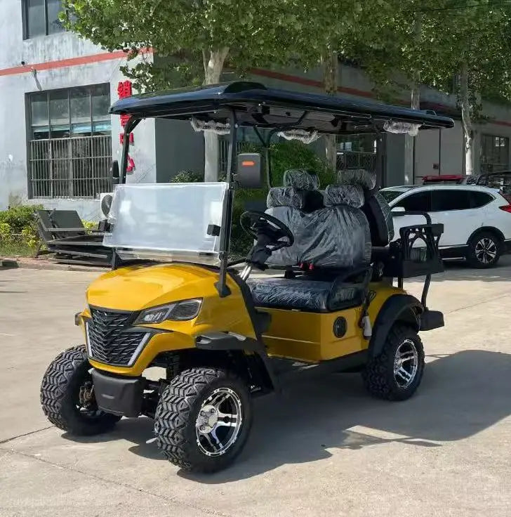 Off-road Club Car Style Power Steering Top Rated 48v 72v Electric Golf Cart for Golf Course