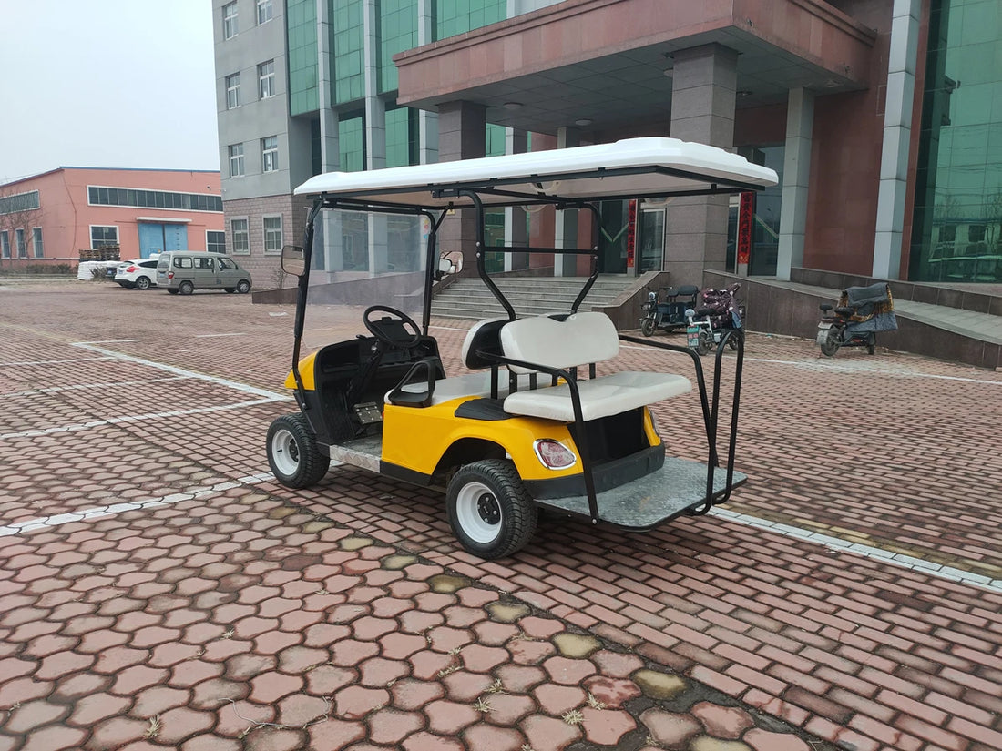 5kw Motor Golf Cart Electric Golf Cart 2+2 Seats Non-lifted Golf Cart