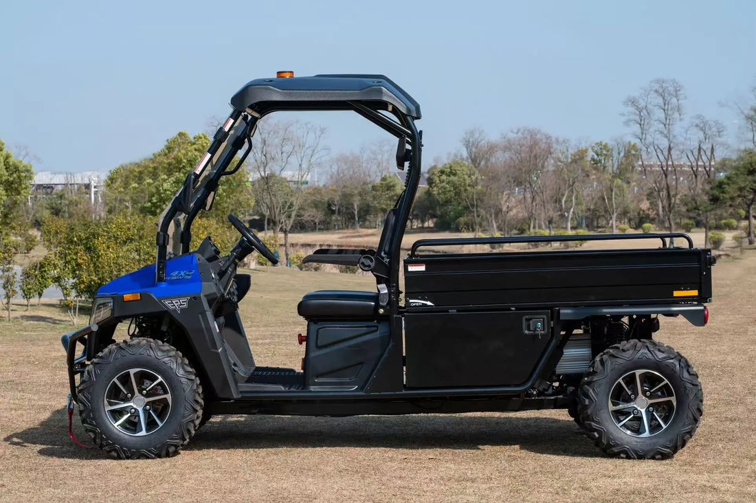 Yuexuan All-Terrain Electric Utility  Gradeability Hill Descent Control Large Cargo Space DC Fast Charging UTV