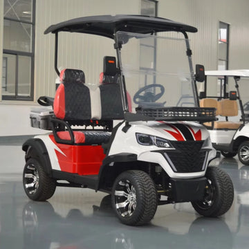 2 Passenger Mini Road 48V Lithium Battery Electric Golf Cart 3.5KW AC Motor 30-50Km/h for Golf Clubs Hotels Residential Areas