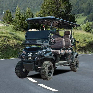 Off Road  6 Seats Golf Cart  Electric Car Hunting Golf Cart with Simple Control Panel for Hotel Reception