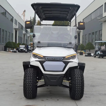 Eco-friendly 4+2 Seater Fast Charging Electric Golf Car off Road 72v Electric Sightseeing Car for Hotel Reception