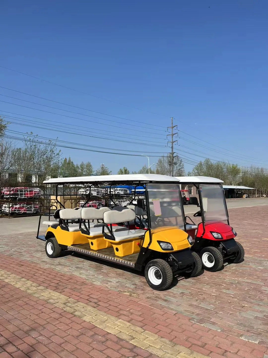 Chinese 48V/72V Electric Motor Mobility Scooter 8-Seater Golf Cart Club Car for Adults