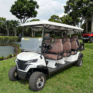 Yuexuan 2025 Electric 8-Seater Golf Cart New Model with 5KW 72V Lithium Battery High Performance Golf Buggy