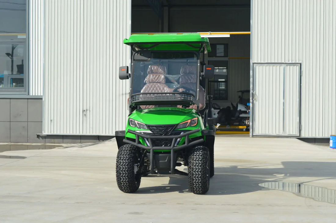 High Performance  Hunting 4-Seater Green Electric Off-road Golf Carts with 60V Lithium Battery for Community