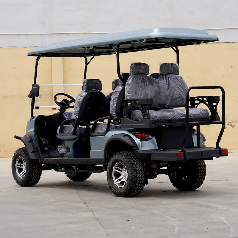 Yuexuan Camp 2025 New Energy Lifted 6 Seater Golf Cart Electric Luxury 72v Golf Buggy