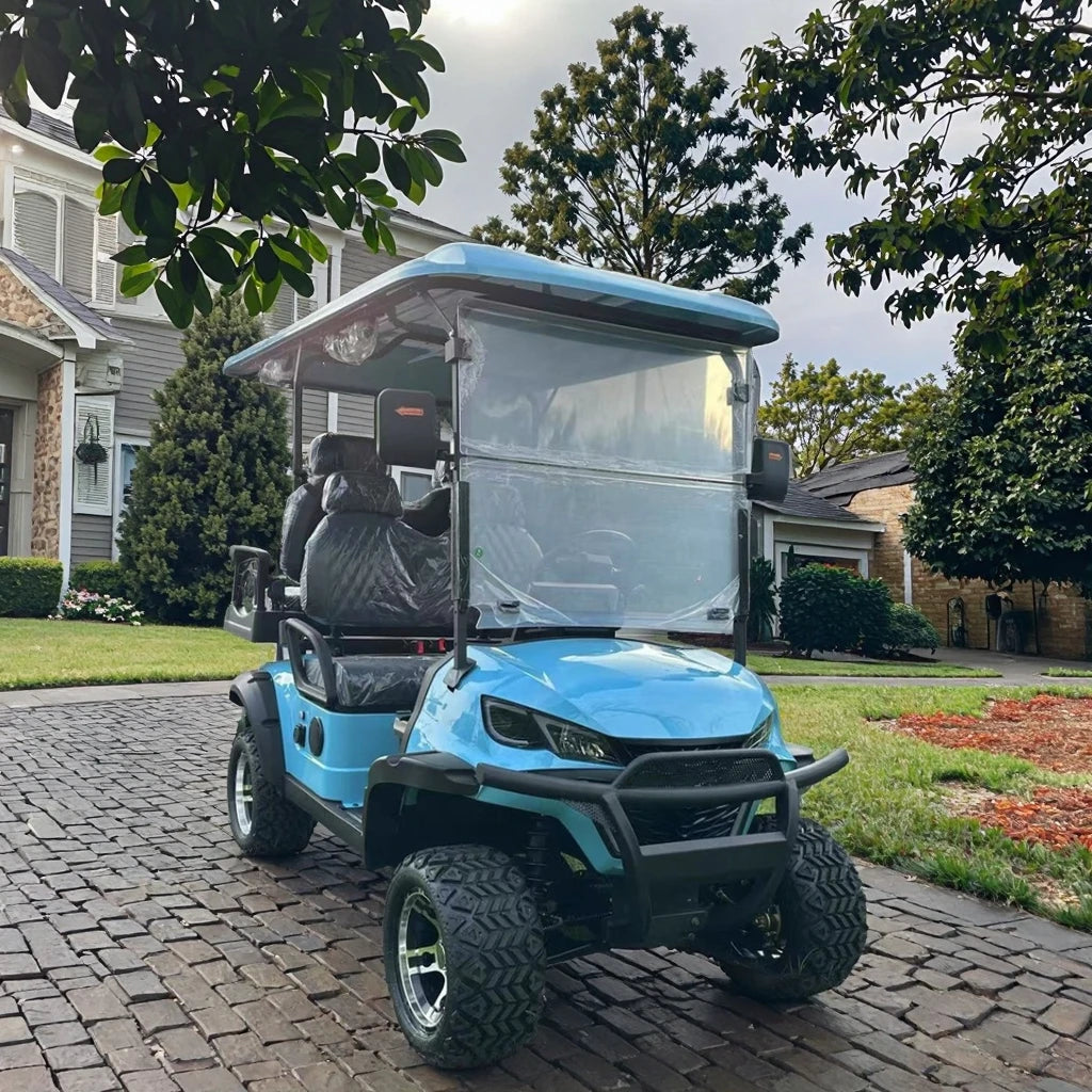 6 Seats Metal Steel Plastic Hunting Golf Cart Electric off Road Gasoline Golf Carts Car Buggy Golf Scooter with Curtis Controller