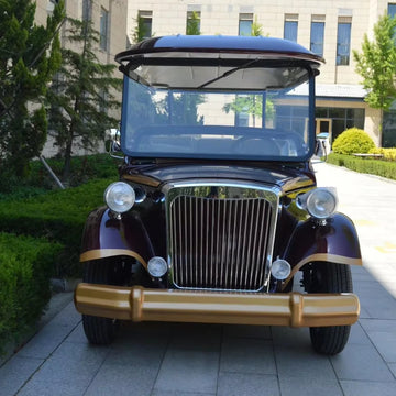 High Performance 12 Seater Electric Vintage Sightseeing Cart  Equipped with Adjustable Seats for Hotel VIP Reception