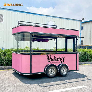 Custom Kitchen Equipment Foodtrailer Ice Cream Coffee Cart Bus Bakery Truck Street Mobile Food Trailer With Window