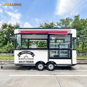 Wholesale Customized Small Foodtrailer Mini Mobile Full Kitchen Coffee Truck Refrigerated Ice Cream Food Trailer